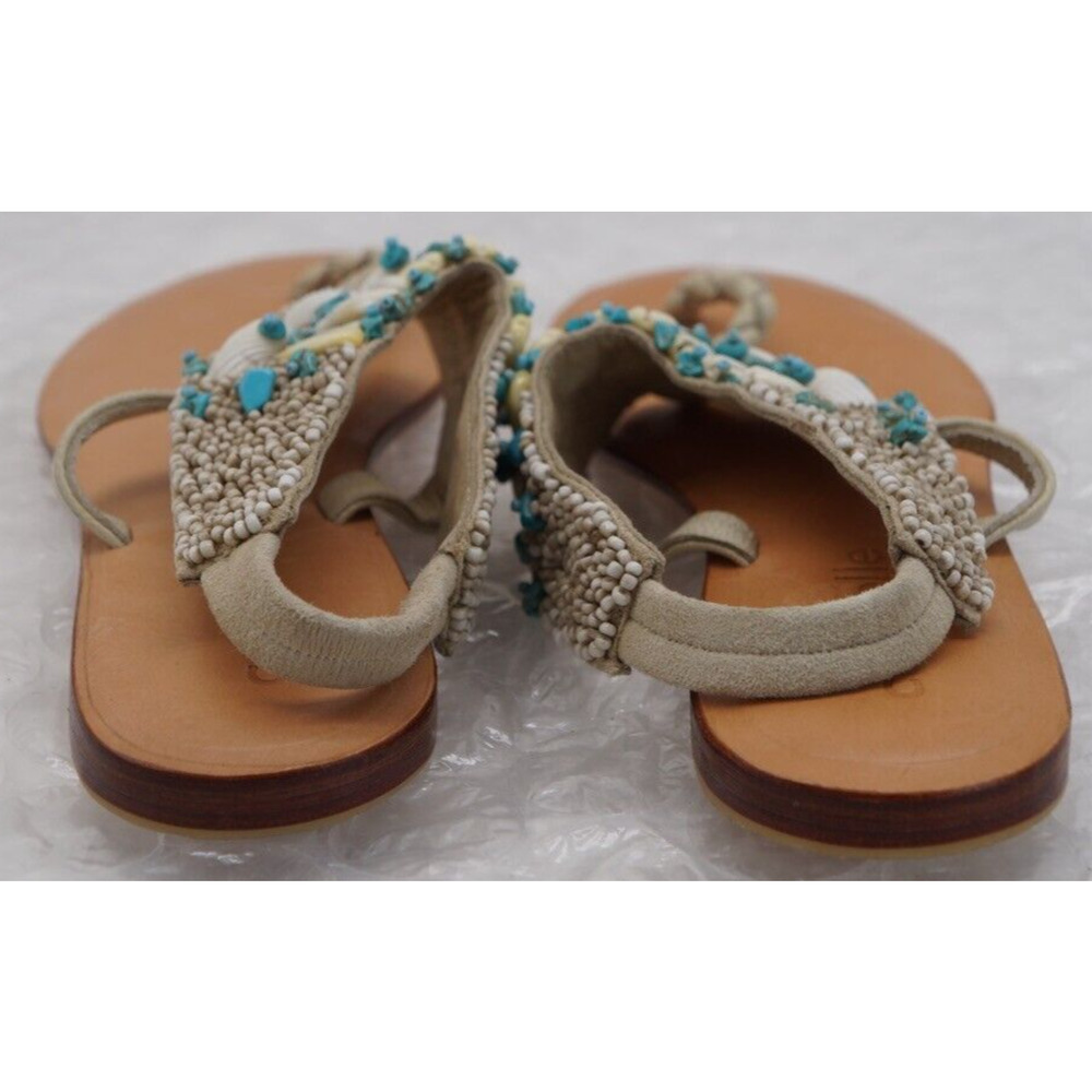 Cocobelle Kauai Turquoise and Shell Sandals Size 8.5 New - Picture 10 of 11